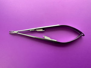 Karl Storz E3848 Castroviejo Needle Holder 11mm Curved Medium Locking