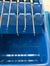 Acufex Set of 6 Micro Arthroscopic Instruments Punch & Graspers With Tray