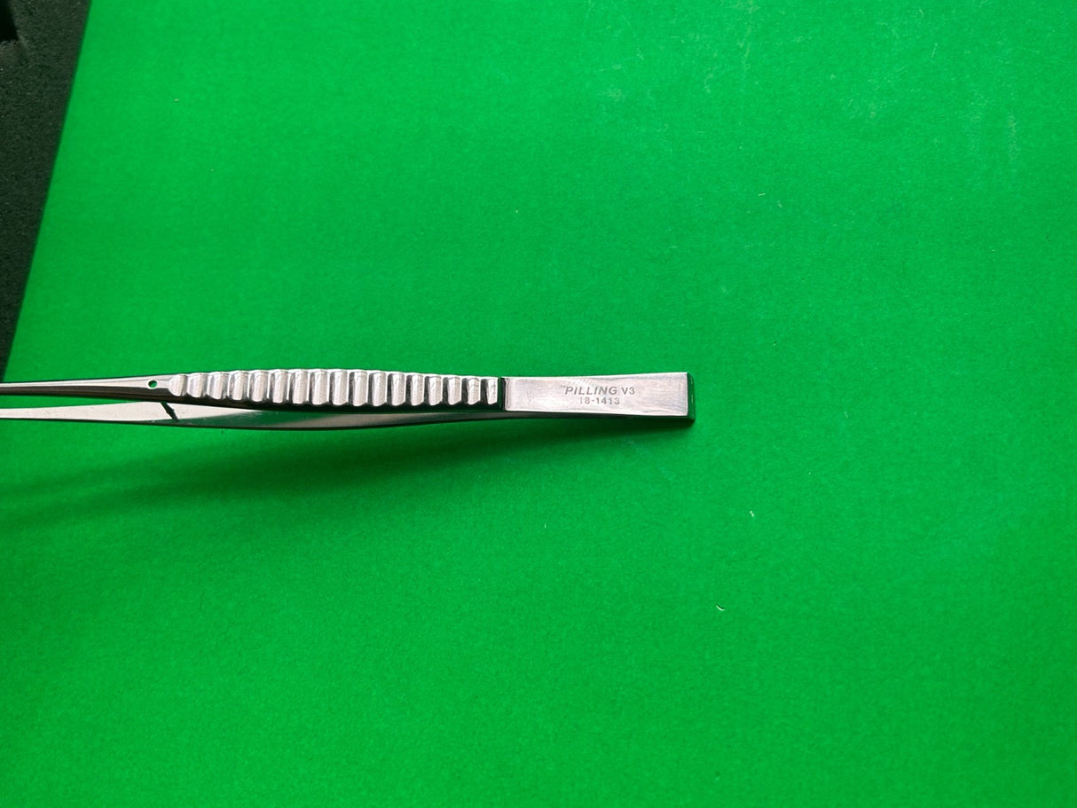Pilling 18-1413 CUSHING Tissue Forceps, 7'' 1x2 Teeth