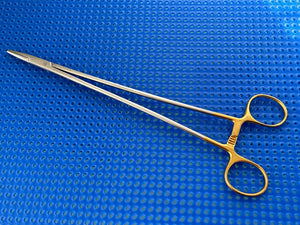 Symmetry Surgical 32-365 Needle Holder; Crile-Wood; Straight; 10 1/8 in, TC
