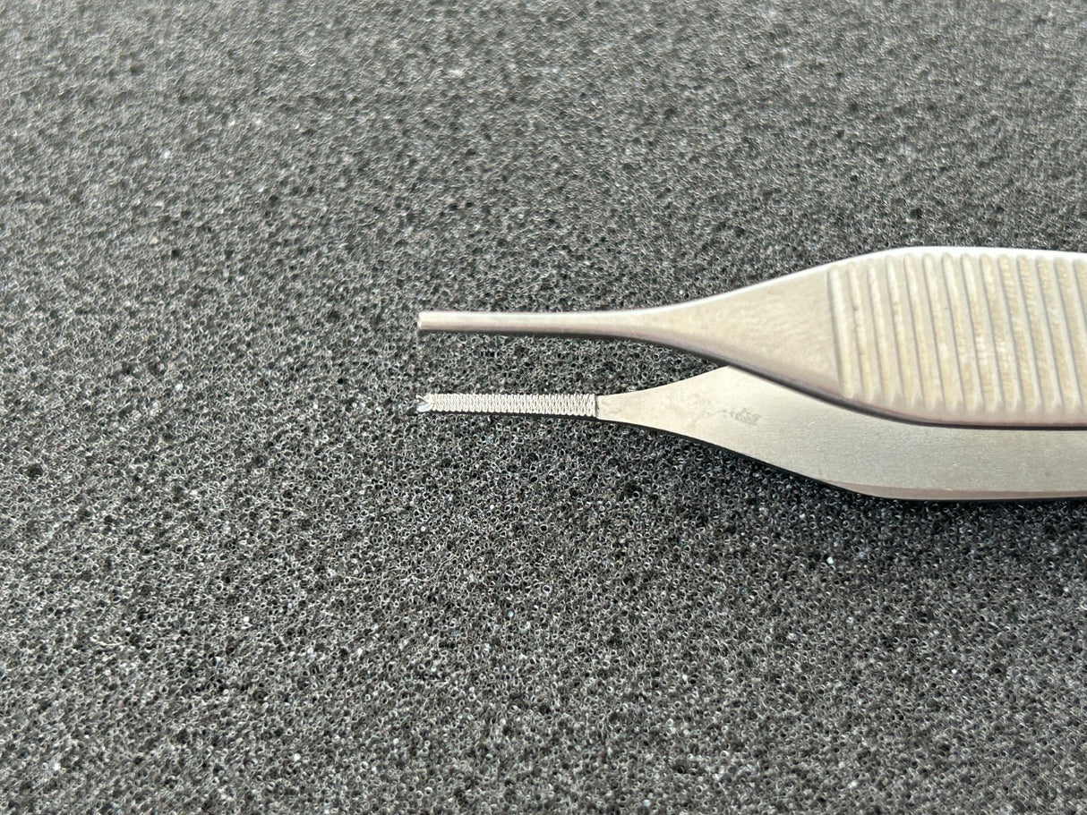 Jarit 130-245 Adson Tissue Forceps, 1.3mm Wide Jaw