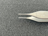 Jarit 130-245 Adson Tissue Forceps, 1.3mm Wide Jaw