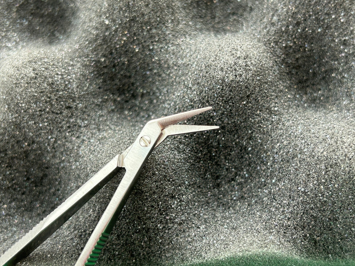 Jarit Surgical Castroviejo Angled Corneal Scissor, 4-1/4"