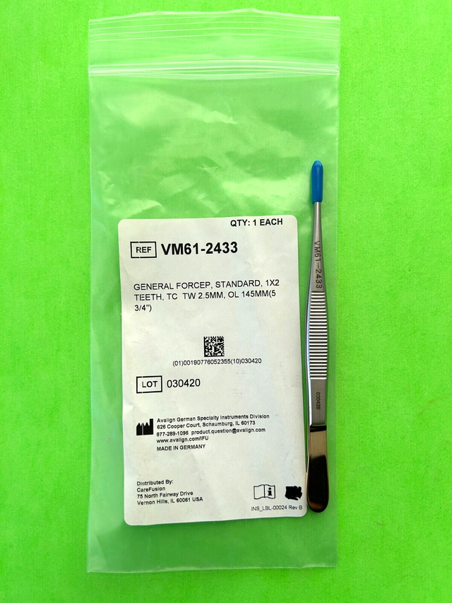 V.Mueller Surgical  5-3/4" General Forcep, Standard 1x2 Teeth, TC