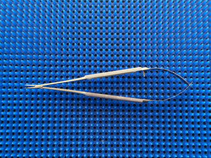 Jarit Stardust 278-100 Delicate, DIamond Dust Needle Holder, 1.3mm, Curved, 7"