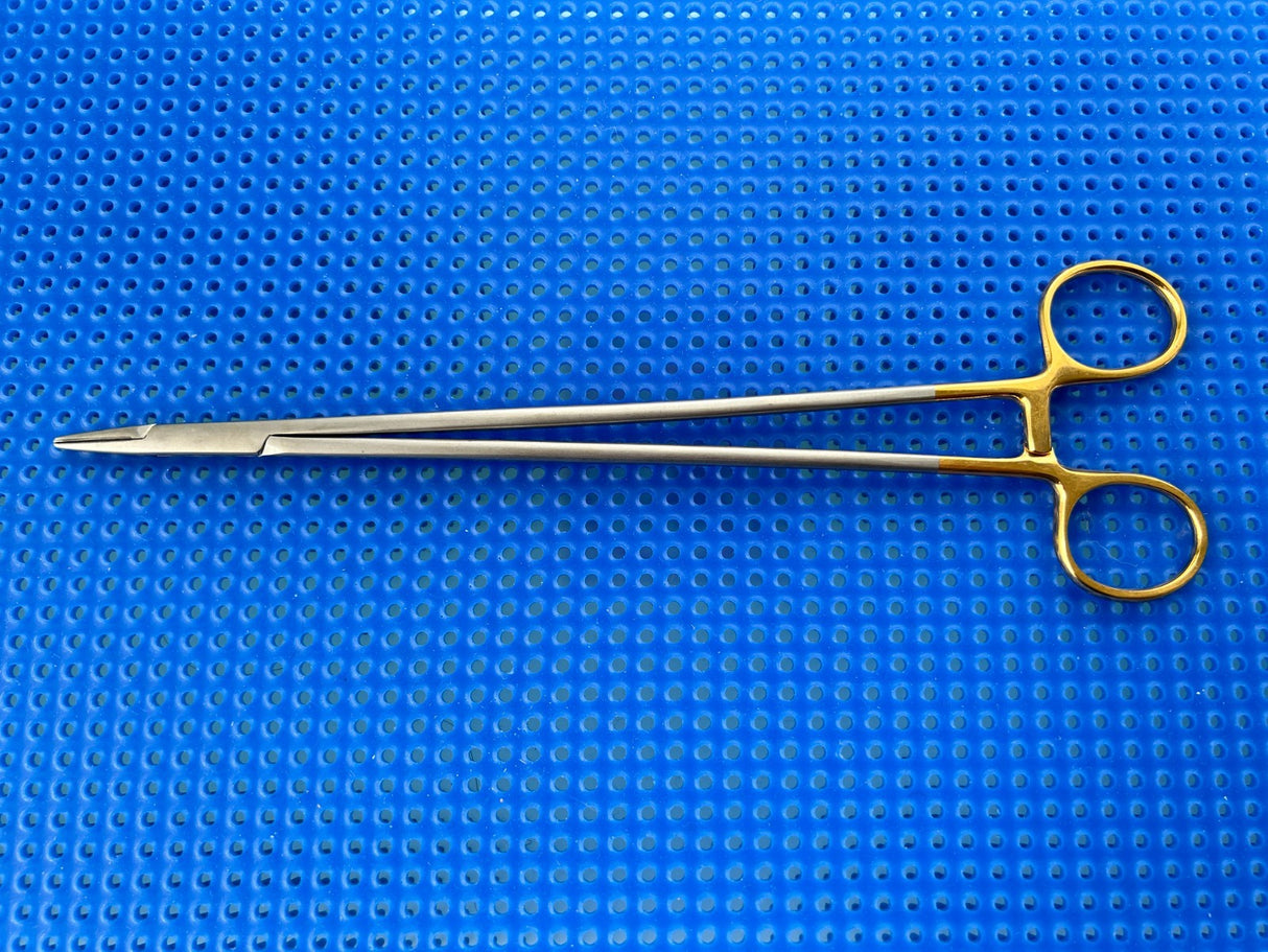 Symmetry Surgical 36-2004 Classic Plus Needle Holder; Crile-Wood; 10 1/4 in, TC
