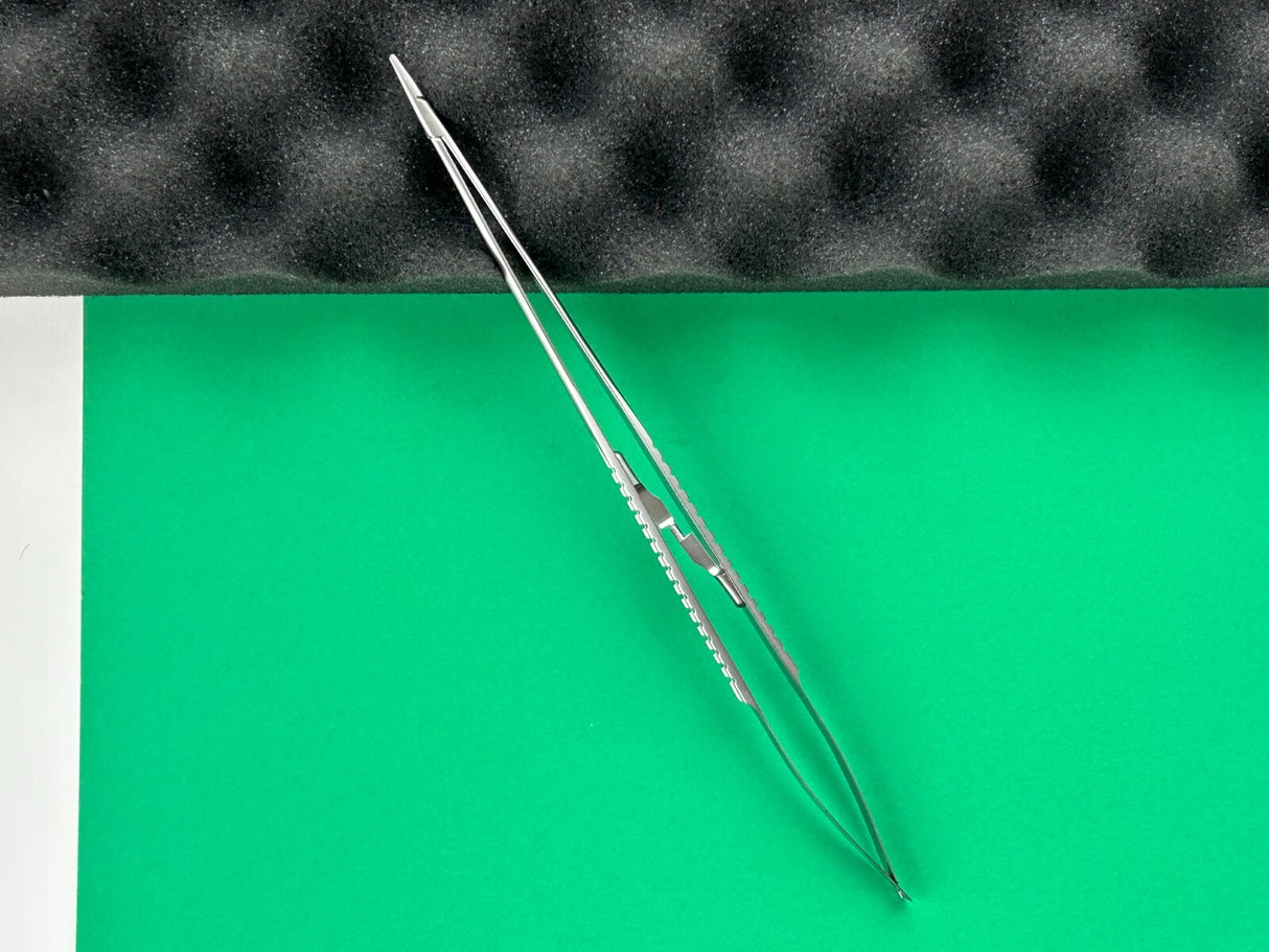 Scanlan Surgical 9" Jacobson Micro Needle Holder, Diamond Dust Jaws, Lock