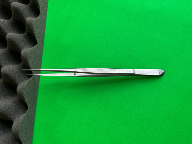 SCANLAN Gerald Forceps Flat handle, 1 mm cross-serrated tips, 7-3/4″