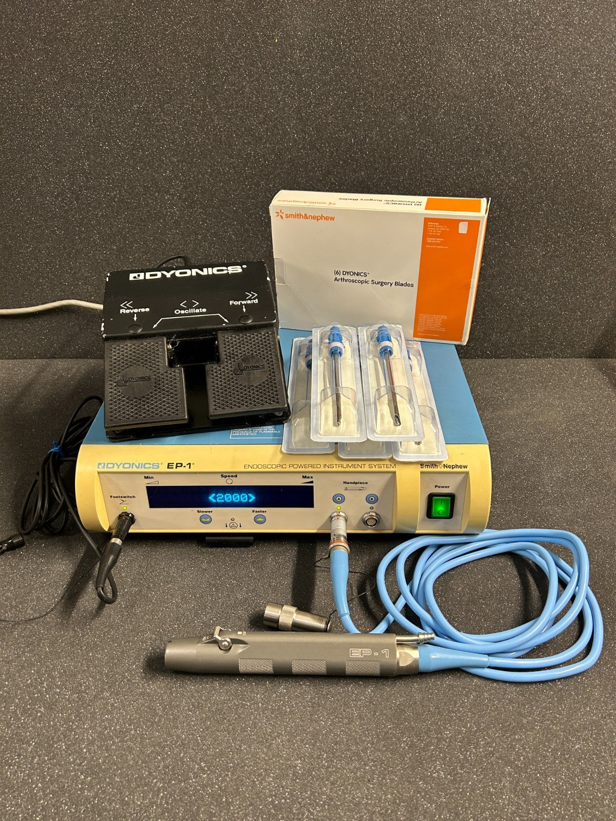 Smith & Nephew Dyonics EP-1 Power Shaver System W/ Footswitch & FREE Blades