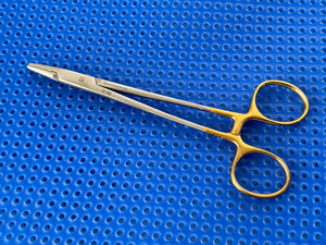 Symmetry Surgical 32-120 Needle Holder; Mayo-Hegar; Tungsten Carbide; 6 1/4 in