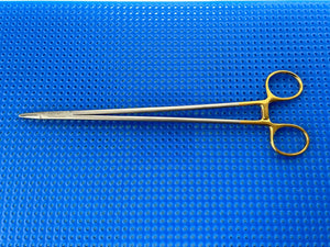 Symmetry Surgical 36-2004 Classic Plus Needle Holder; Crile-Wood; 10 1/4 in, TC