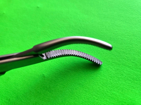 Sklar 32- 1785 Surgical Gall Duct Forcep 8 1/2" Curved Jaws