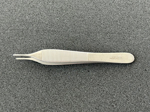 Jarit 130-234 Adson Tissue Forceps, 1 x 2 Teeth, 4-3/4"