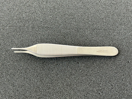 Jarit 130-234 Adson Tissue Forceps, 1 x 2 Teeth, 4-3/4"
