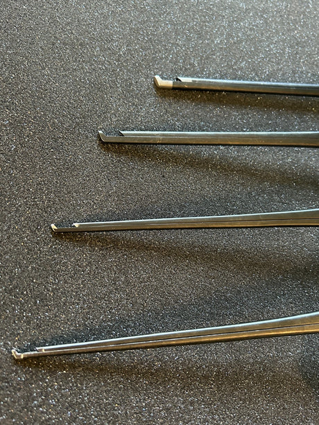 Set of 9 Aesculap & Medtronic Kerrison Rongeur/Punch 40° 1mm-5mm Spine/Neuro