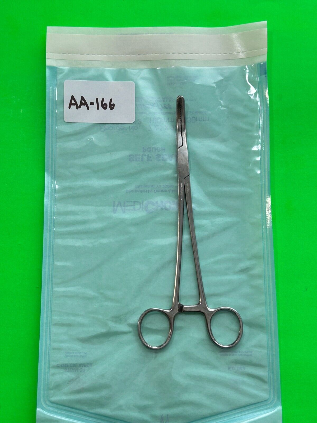 Pilling Surgical 21-4172 Heany Hysterectomy Forceps, Curved 21cm Single Tooth