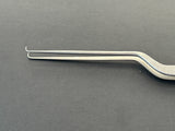 V.Mueller NL1873 Bayonet Angled Bipolar Forceps 0.5mm x 20cm W/ Free Cable