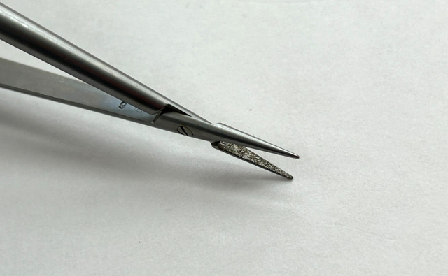Jarit 278-113 Jarit Micro Stardust Needle Holder 8-1/4" w/Lock Diamond Dust
