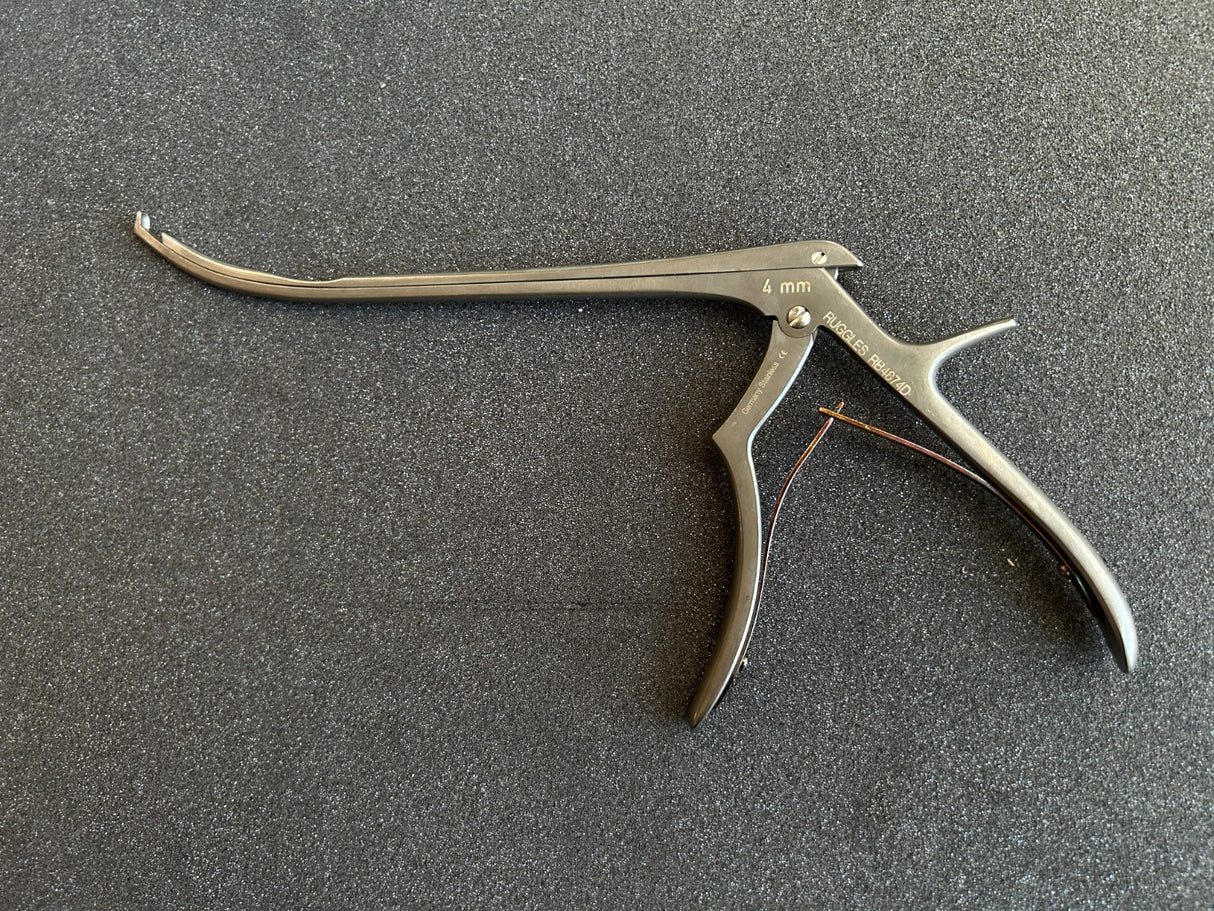 Ruggles RB4872D Hingeless Stealth Kerrison Rongeur curved 40°  up 8”