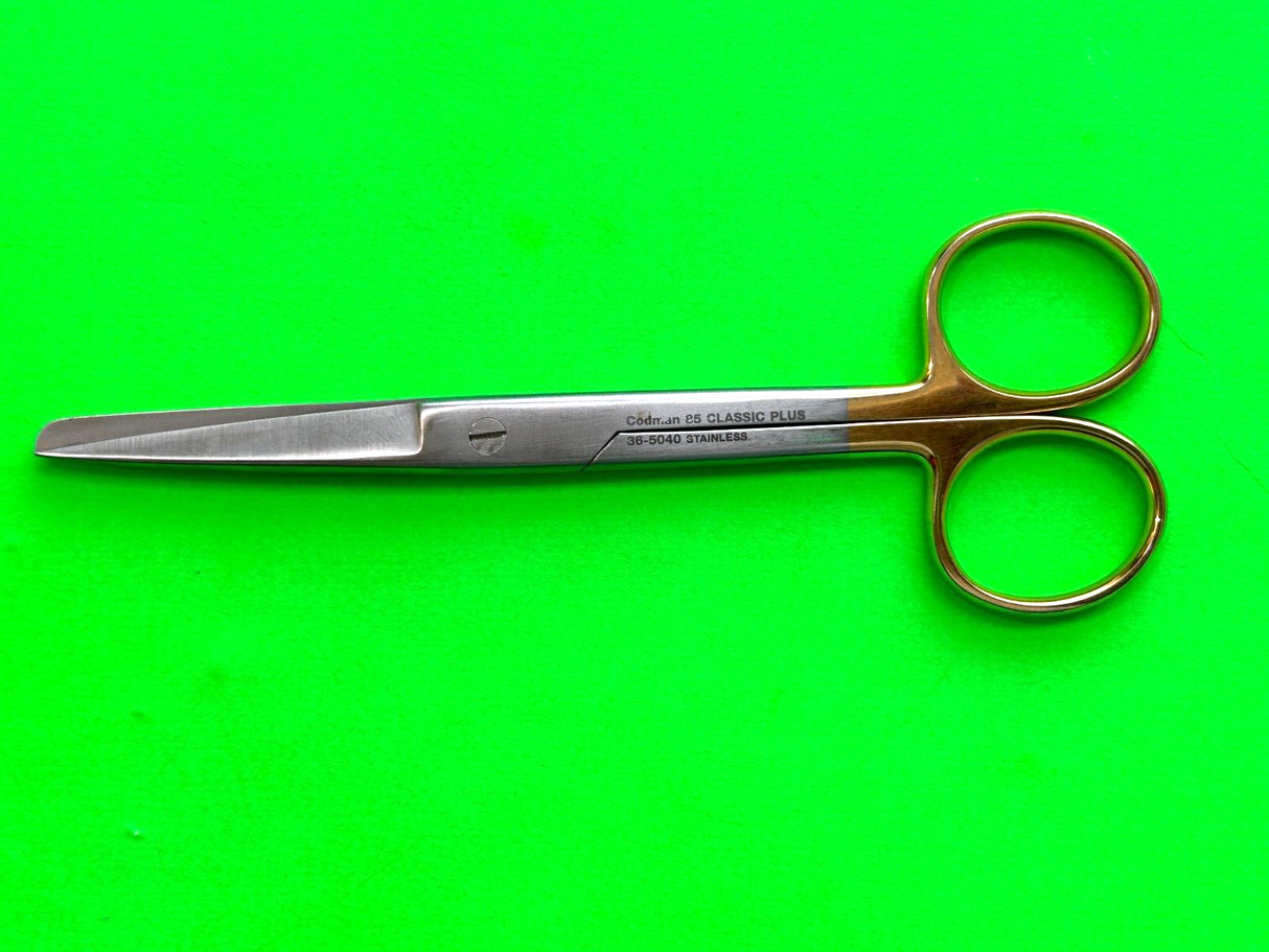 Codman Surgical 36-5040 Operating Scissor, 14cm Sharp/Blunt Straight TC Jaws