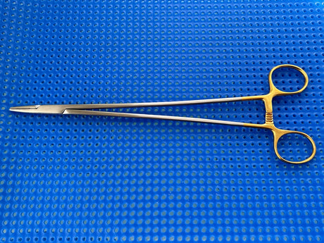 Symmetry Surgical 32-365 Needle Holder; Crile-Wood; Straight; 10 1/8 in, TC