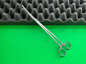 V. Mueller GL600 Bozeman Uterine Dressing Forceps 10" Double Curve OBGYN
