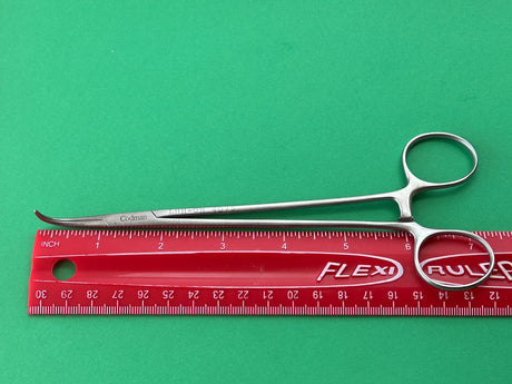 Codman Surgical 7-1/4" Artery Forceps, Curved, Serrated