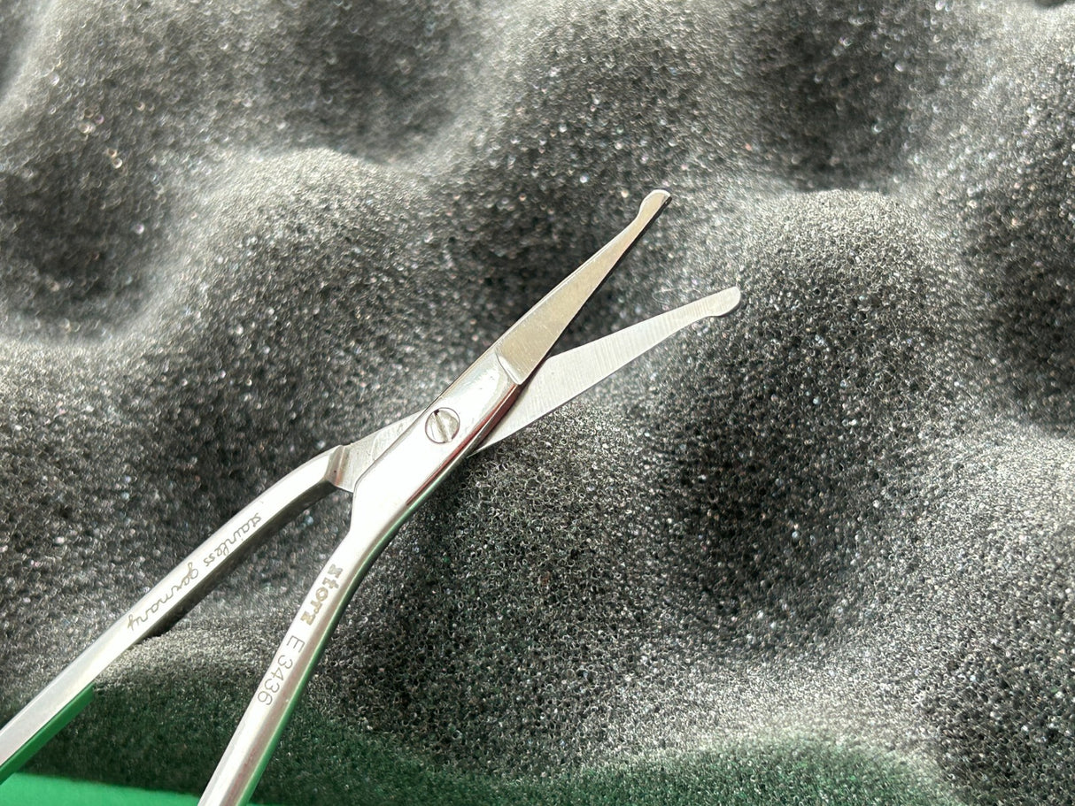Karl Storz Surgical 4-1/2" Angled Eye Scissors