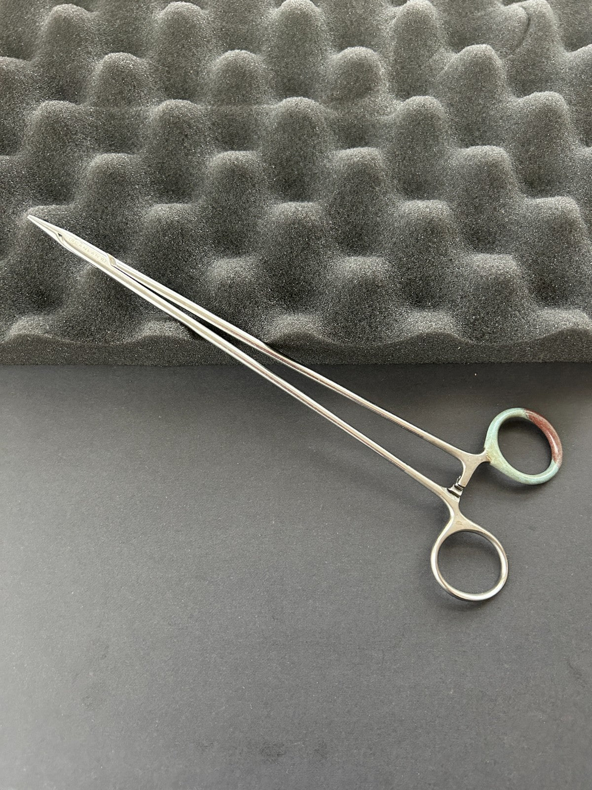 Scanlan 6006-36 Micro Needle Holder, 8-3/4" Straight, Diamond Dust Jaws