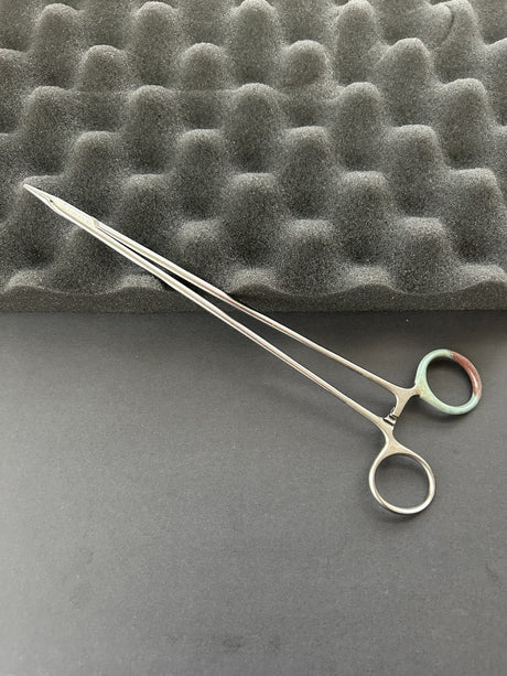 Scanlan 6006-36 Micro Needle Holder, 8-3/4" Straight, Diamond Dust Jaws