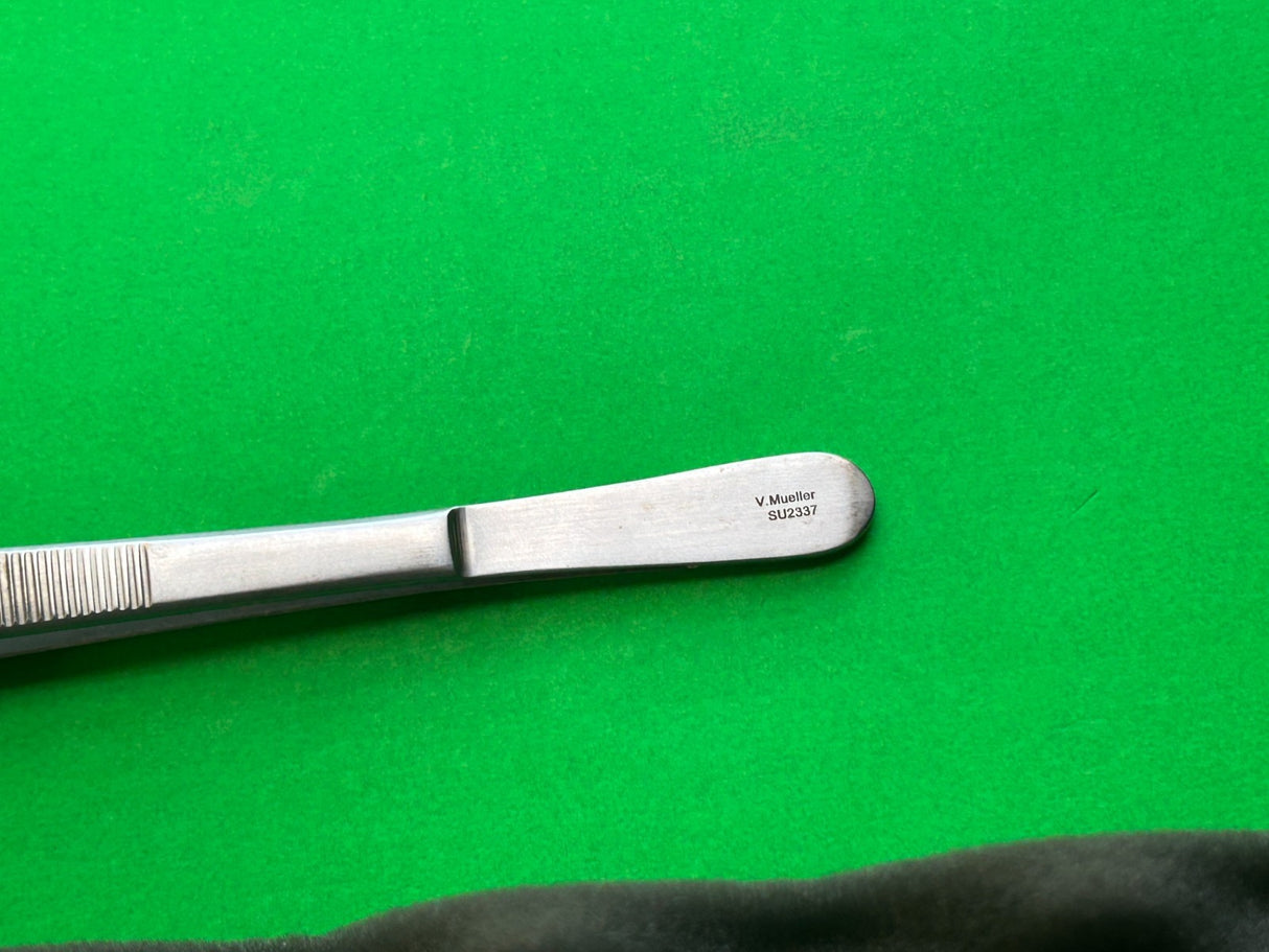 V. Mueller SU2337 Tissue Forceps, 1 X 2 Teeth, 10"