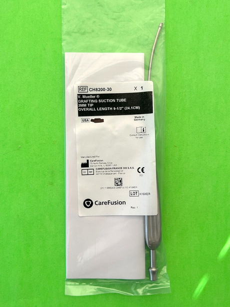 V.Mueller Surgical 9-1/2" Grafting Suction Tube 3mm Tip