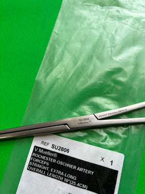 V.Mueller SU2806 ROCHESTER-OSCHNER ARTERY FORCEPS STRAIGHT 10''
