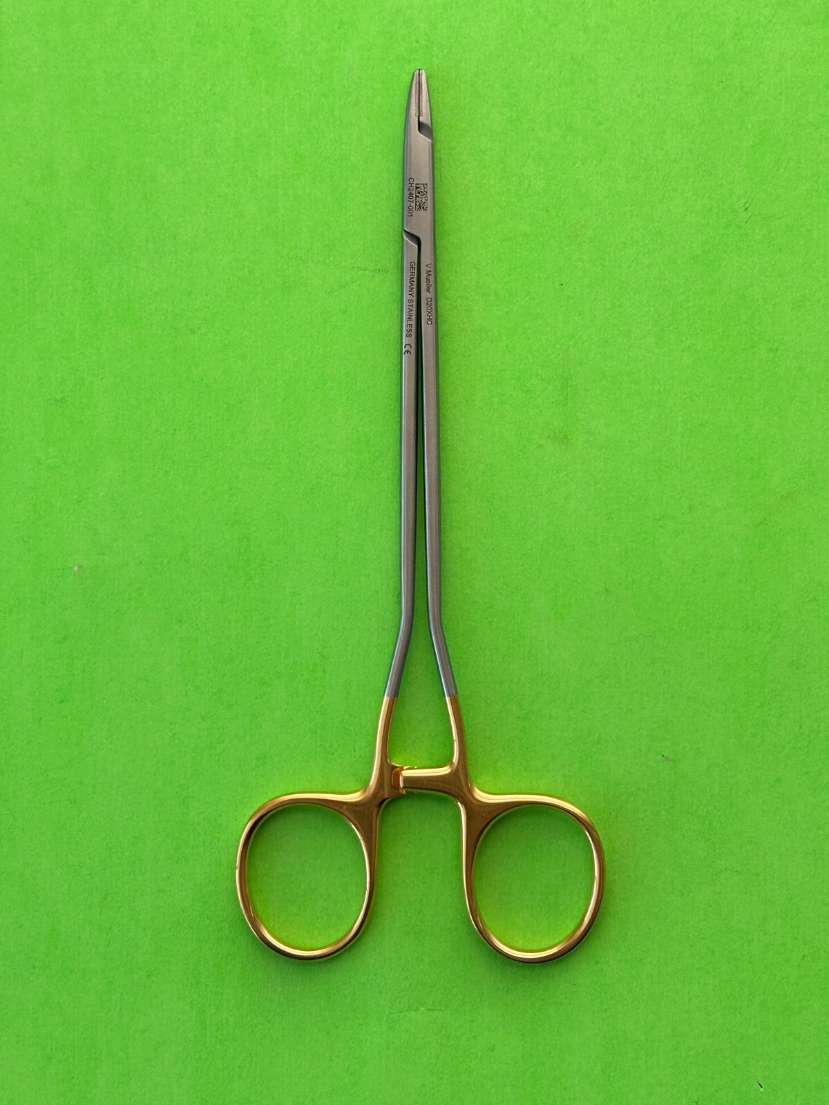 V.Mueller Surgical Vital Cooley Microvascular Needle Holder, Straight, Serrated