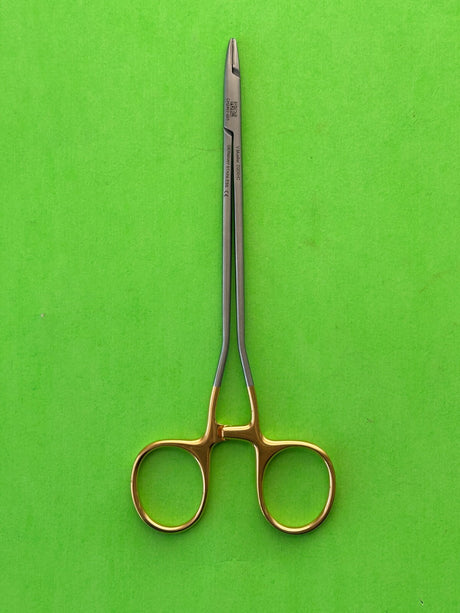 V.Mueller Surgical Vital Cooley Microvascular Needle Holder, Straight, Serrated